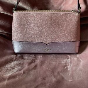 Kate Spade Pink Glitter Crossbody Bag
